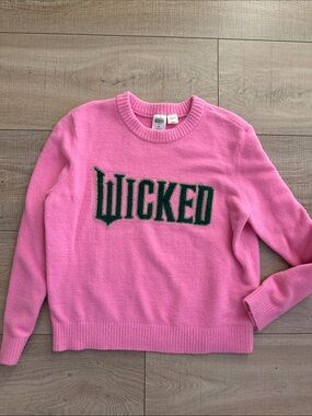Wicked Graphic Pink Crewneck Sweater